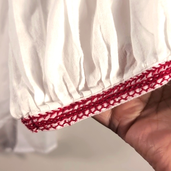 AlaMwar Salma Blouse Red Handmade Embroidery Size XL - Picture 7 of 15